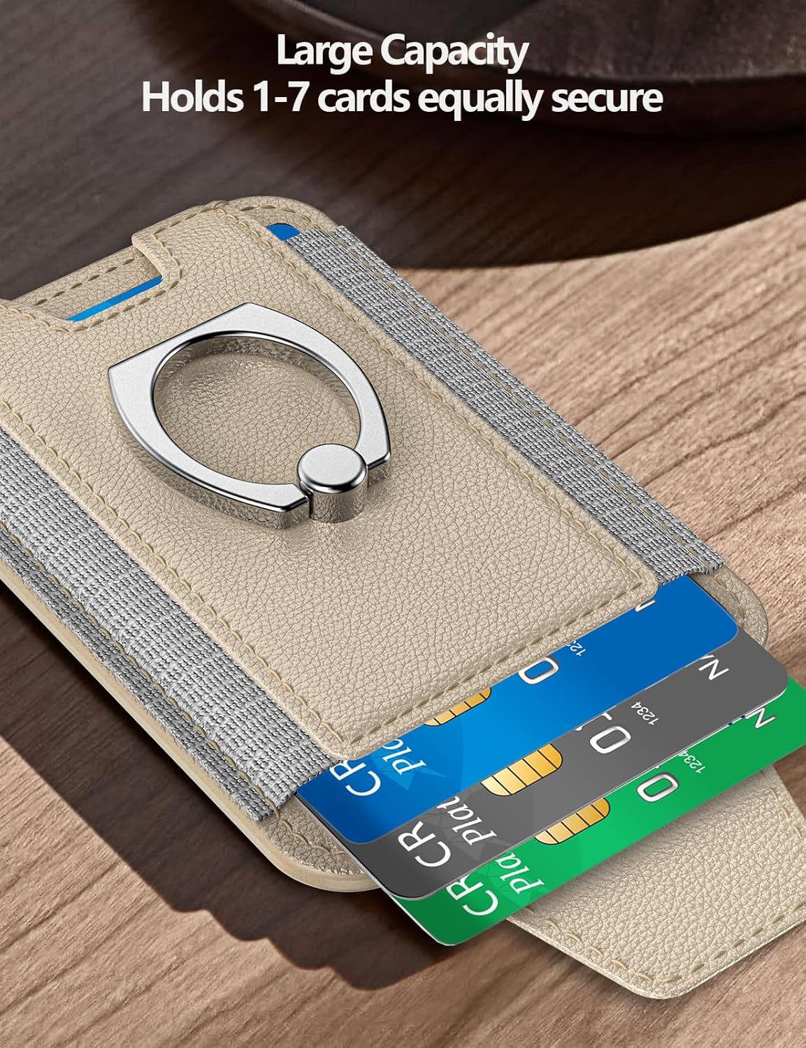 6-Card 17/16/15/14/13/12 ExtreLife For Magsafe Wallet with Grip, Holder, Stronger Magnetic Card Wallet Holder