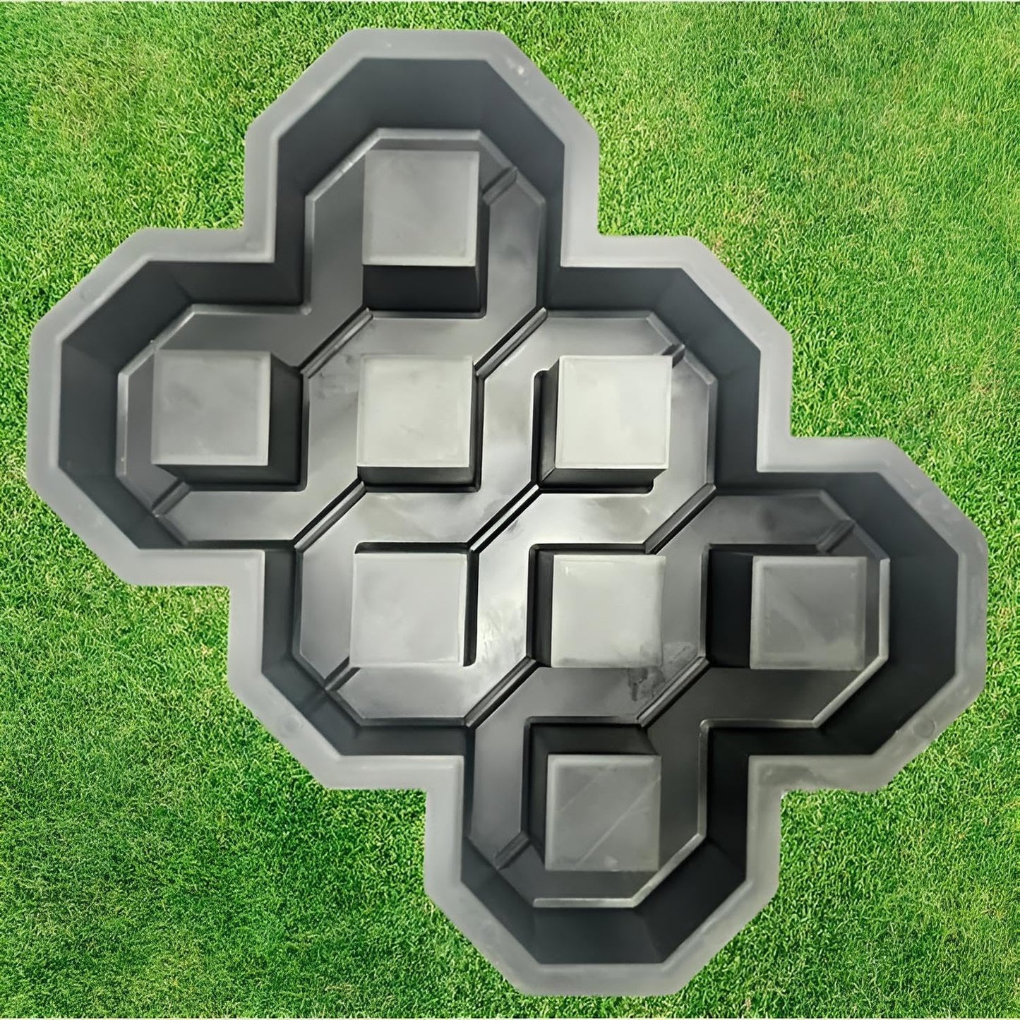BETONEX Concrete Grass Pavers Breeze Block Paving Bricks Mold ABS 4mm Parking - Plastic Mold for Concrete Paving Cement - Pathmaker Form