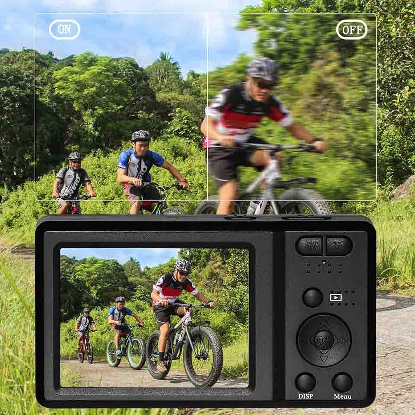 ciciglow 4K 56MP 20x 2.7 128GB Digital Camera, Digital Zoom Camera, in Travel Camera, Built in Flash, Support Up