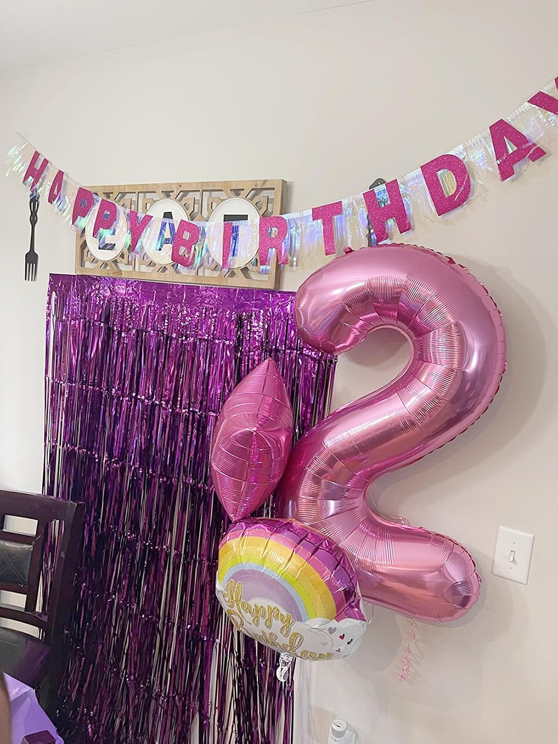 Skiennix 40-Inch Pink Number Balloons - Perfect for 2nd, 12th, 21st Birthday Celebrations & Events
