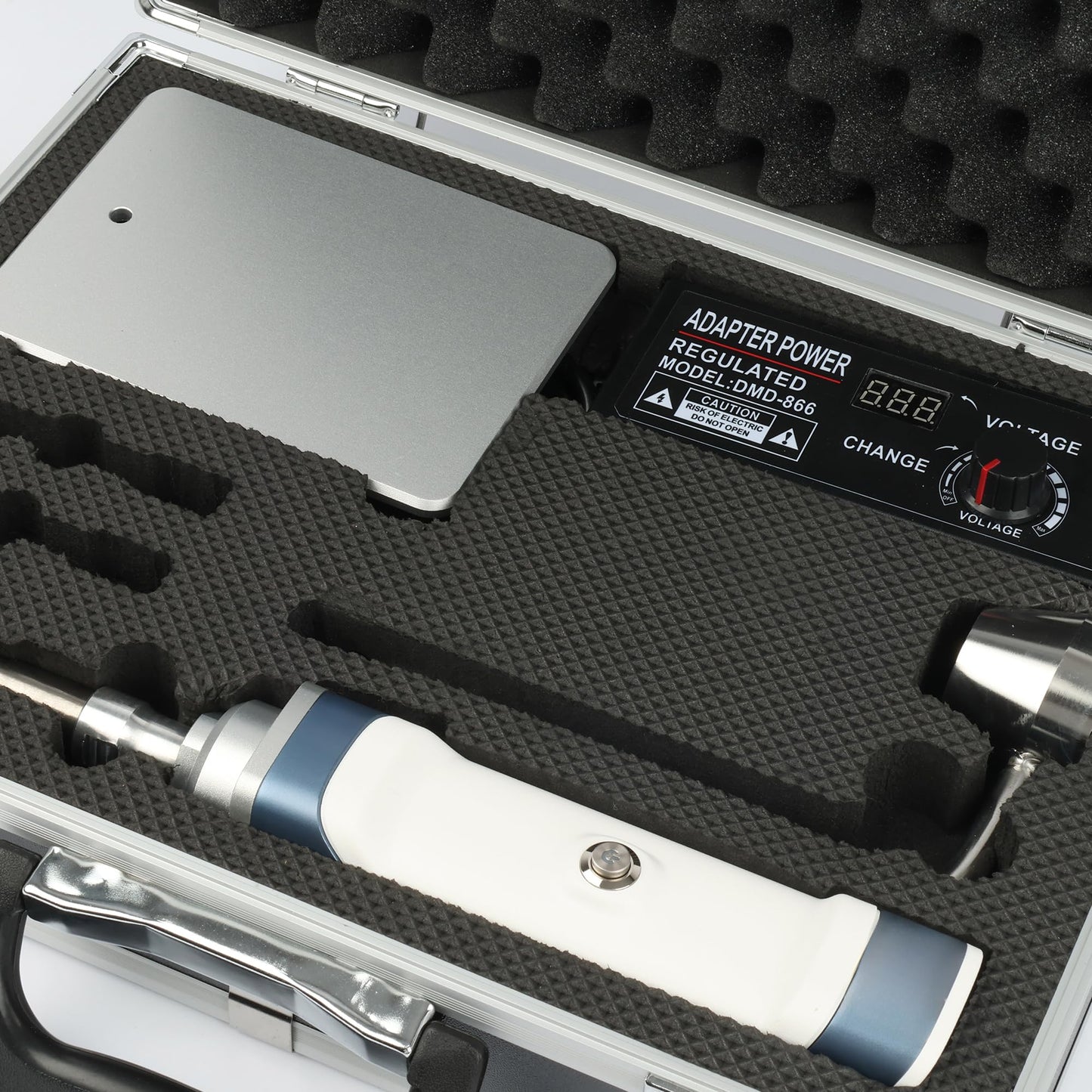 U.S. Solid Handheld Ultrasonic Homogenizer Lab Sonicator Processor Emulsifier Cell Disruptor Mixer with Bracket Carrying Case 100~230V (8mm 0.1~300ml)