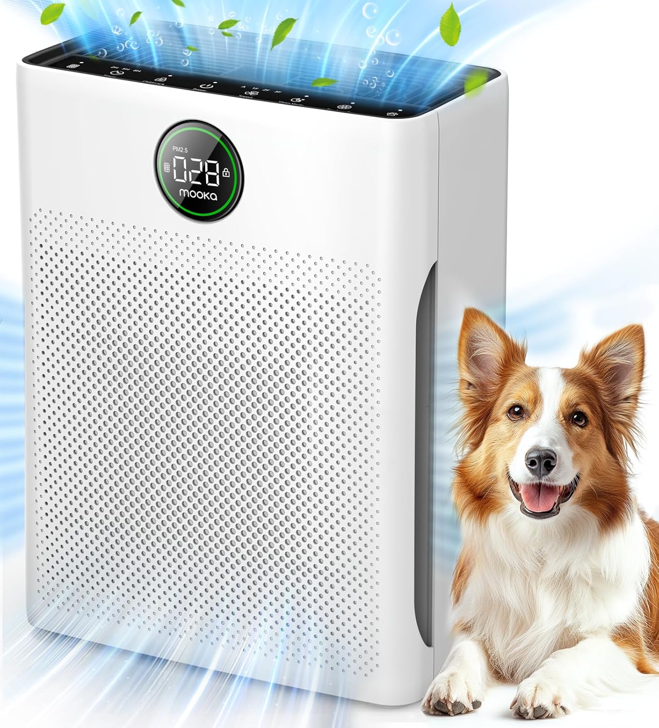 Skiennix Air Purifier - Large Room Coverage Up to 2200ft² with PM2.5 Sensor & Aromatherapy Function