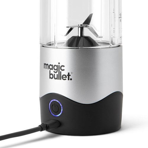 Magic Bullet Portable Blender - Compact 16 oz Silver Blender for Smoothies & Shakes
