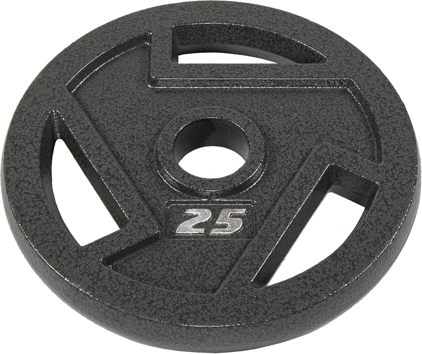 Elevon Olympic 2-Inch Cast Iron Weight Plate for Strength Training and Weightlifting, Olympic Grip Plate for Barbell