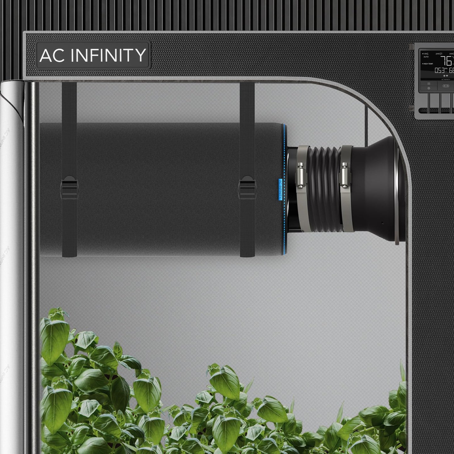 AC Infinity Air Carbon Filter 10" with Premium Australian Virgin Charcoal, for Inline Duct Fan, Odor Control, Hydroponics, Grow Rooms