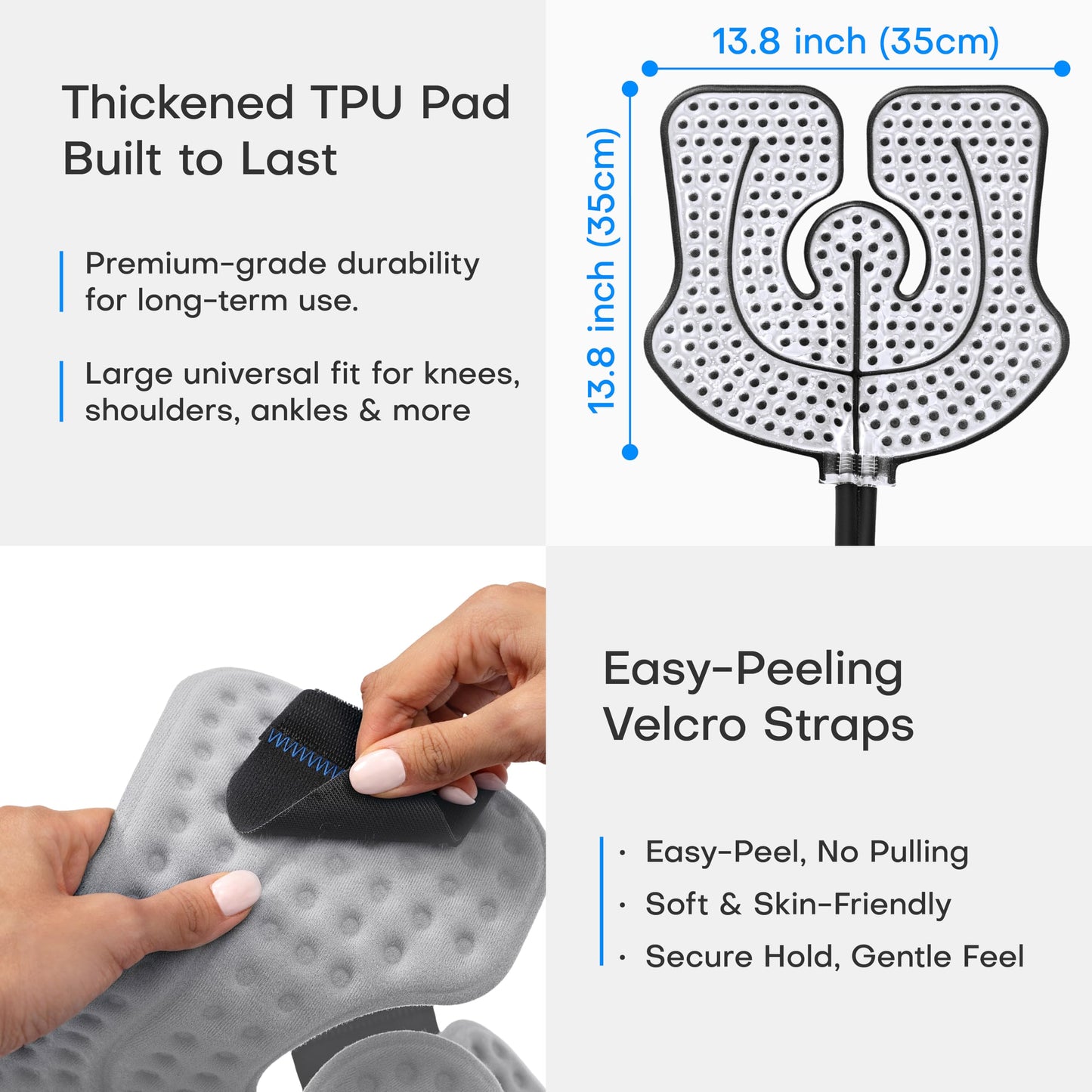 CF-1 Cold Therapy Machine for Knee Surgery Recovery, Quiet Ice Therapy System for Home Bedside Overnight Use with Programmable Timer, Large Capacity Cooling for ACL, TKR, Knee Replacement