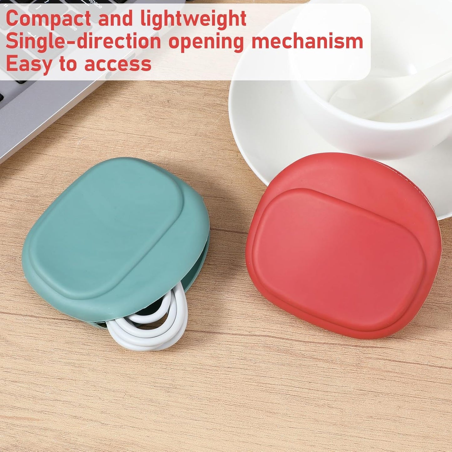 Sibba 2 Silicone Headphone Organizer PCS Wired Headphones Cases Mini Earbud Case Storage Pouch for Data Cables Keys