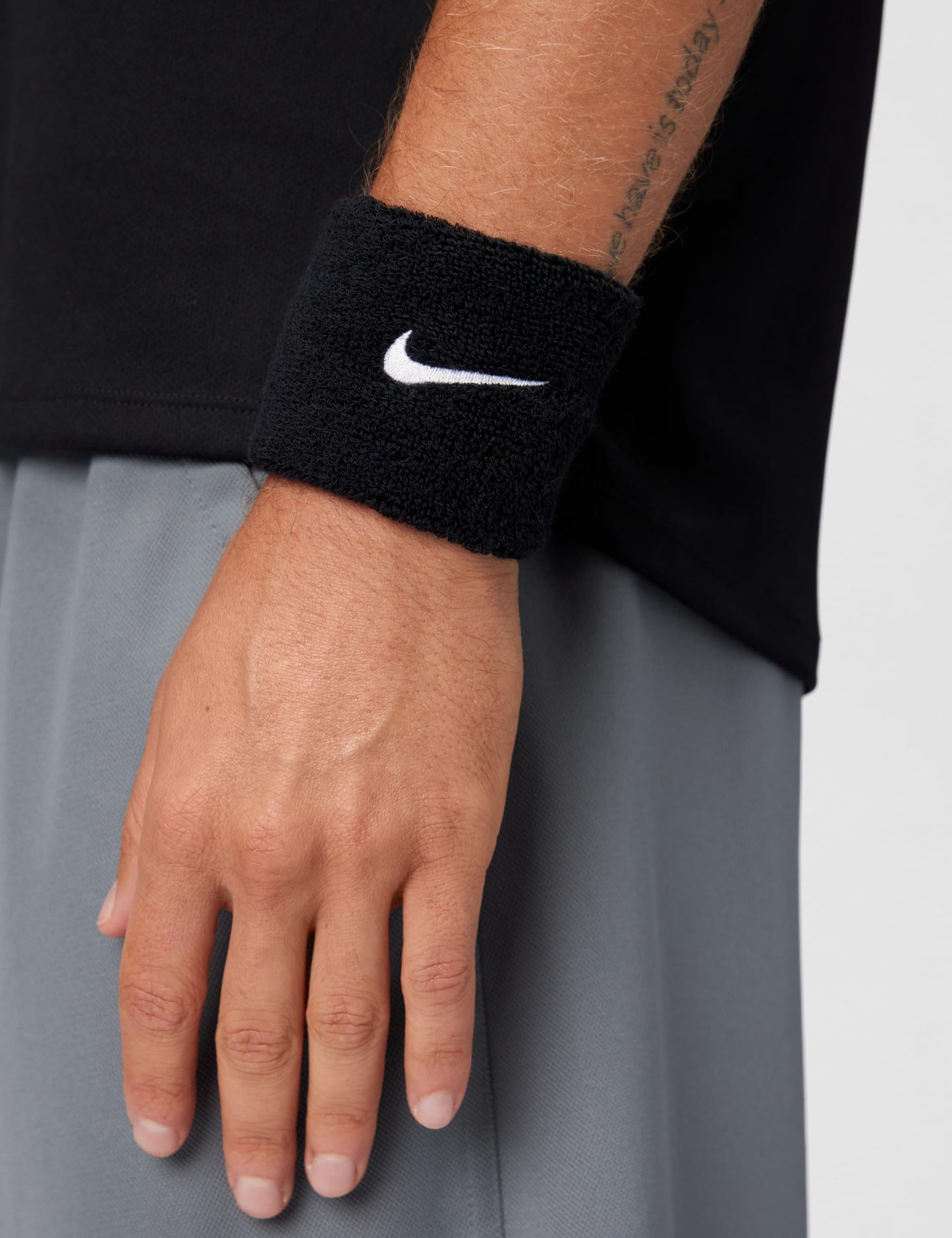 Nike Unisex Adult Swoosh Classic Wristband 2 Pack