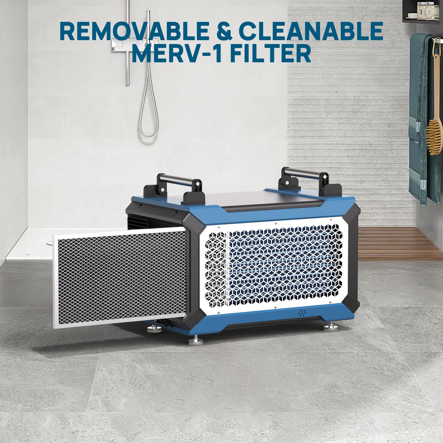 ARGENDON Crawl Spaces Dehumidifier with Pump and Drain Hose, 145 Pint Commercial Dehumidifier for Basement, Large Spaces, Auto Defrost, Compact, 5 Years Limited Warranty