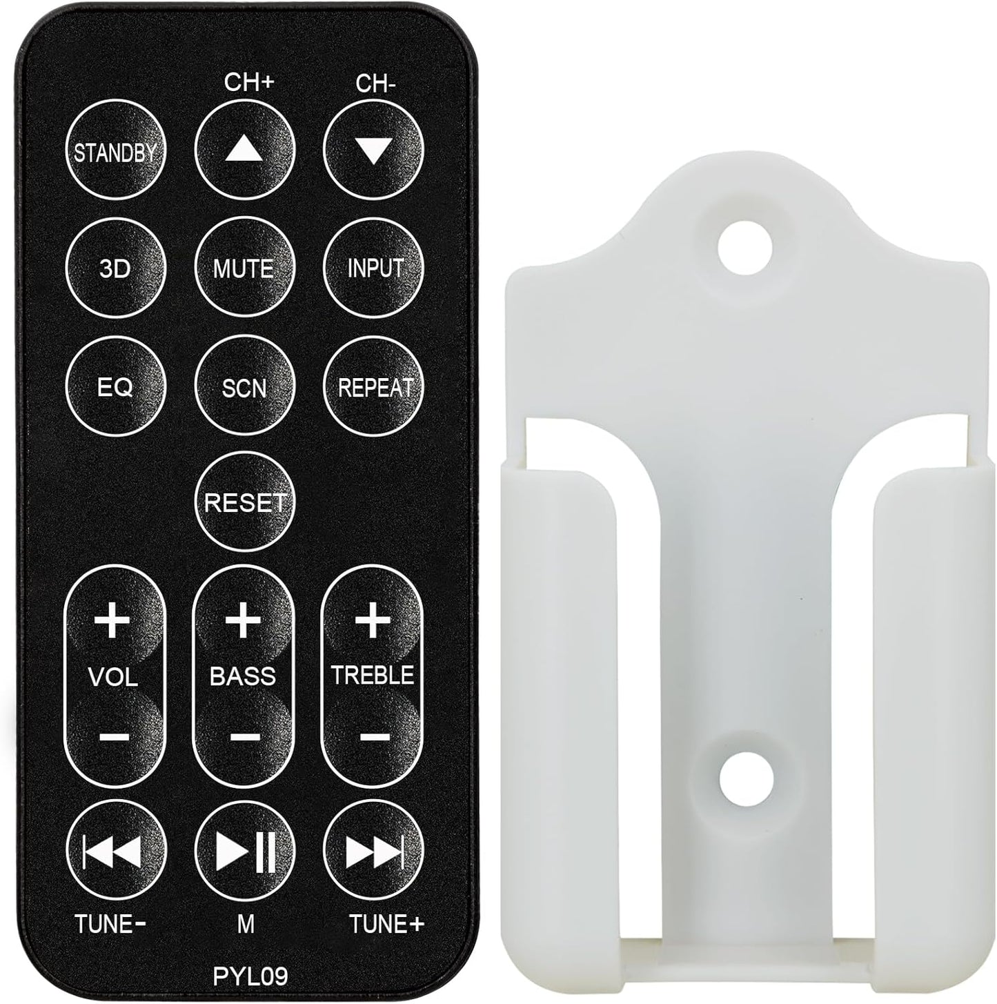 XINJISHIMIN PSBV200BT Replacement Remote Control for Pyle Soundbar TV Speaker (with Mounting Bracket)