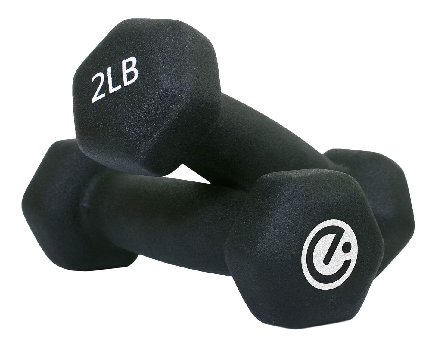 Echelon Dumbbells - 2 lb. Weight Set, Black (ECHDB-2)