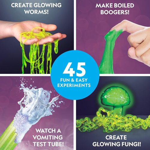 National Geographic Gross Science Kit - 45 Fun Experiments | Dissect a Brain & Make Slime for Kids 8-12