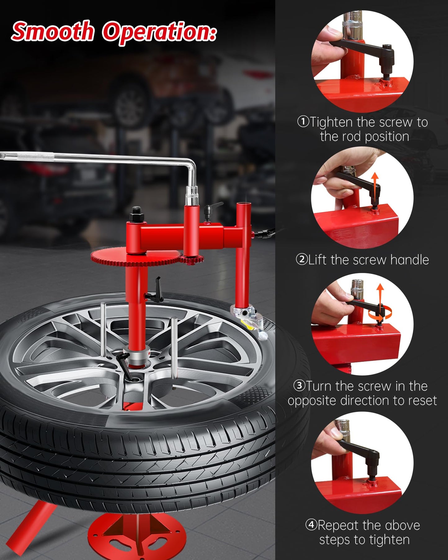 CGENWDCH Upgraded Tire Changer Machine with Gear Transmission System, 16''-21'' Tire Change, Fit for Car/Truck/Trailer/SUV/RV with 16" and Larger Wheels, Not Suitable for Motorcycles, Bicycles