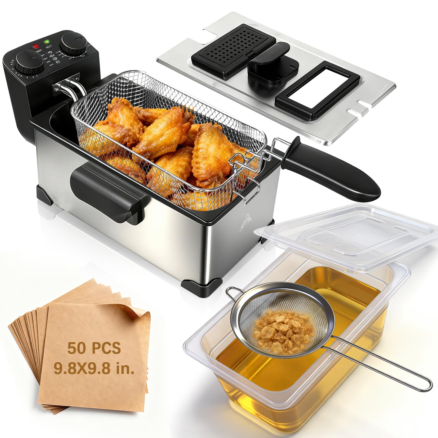 Sous Vide Cooker WiFi Kit & Deep Fryer with Oil Filtration