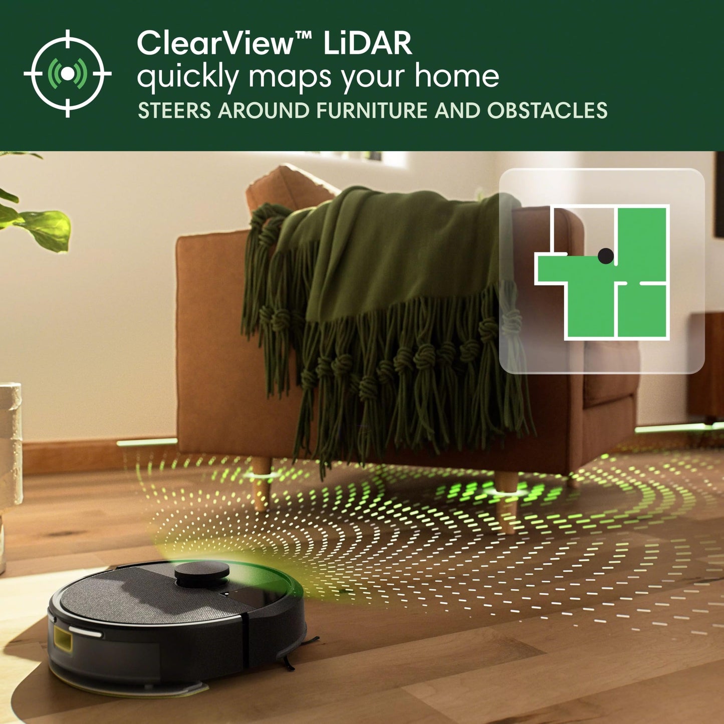 iRobot Roomba 105X Combo Robot Vacuum & Mop with AutoEmpty Dock, Self‑Emptying for Up to 75 Days, 70× Power‑Lifting Suction, Smart LiDAR Mapping, App & Voice Control, Ideal for Homes with Pets & Kids