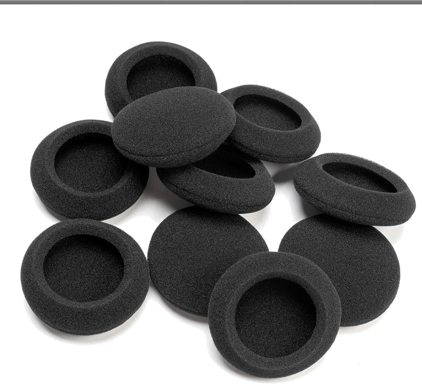 xieyaxie 24 Pack 55MM Headset Headsets, Black Headphone Earpads Replacement Cushions | Soft Ear Covers & Cushions