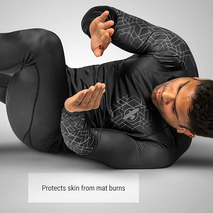 Hayabusa Geo Long Sleeve Jiu Jitsu Rashguard