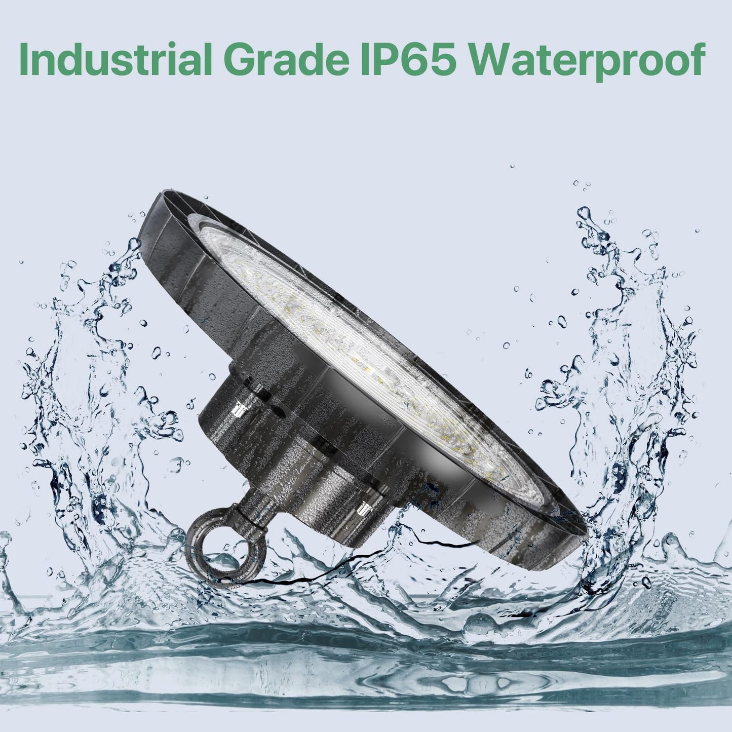 Ipackorin High Bay LED Lights: 200W 28000LM 5000K UFO Led Light IP65 AC100-277V IP65 - UFO Lights with US Plug 5' Cable for Warehouse Shop Factory Barn 6 Packs