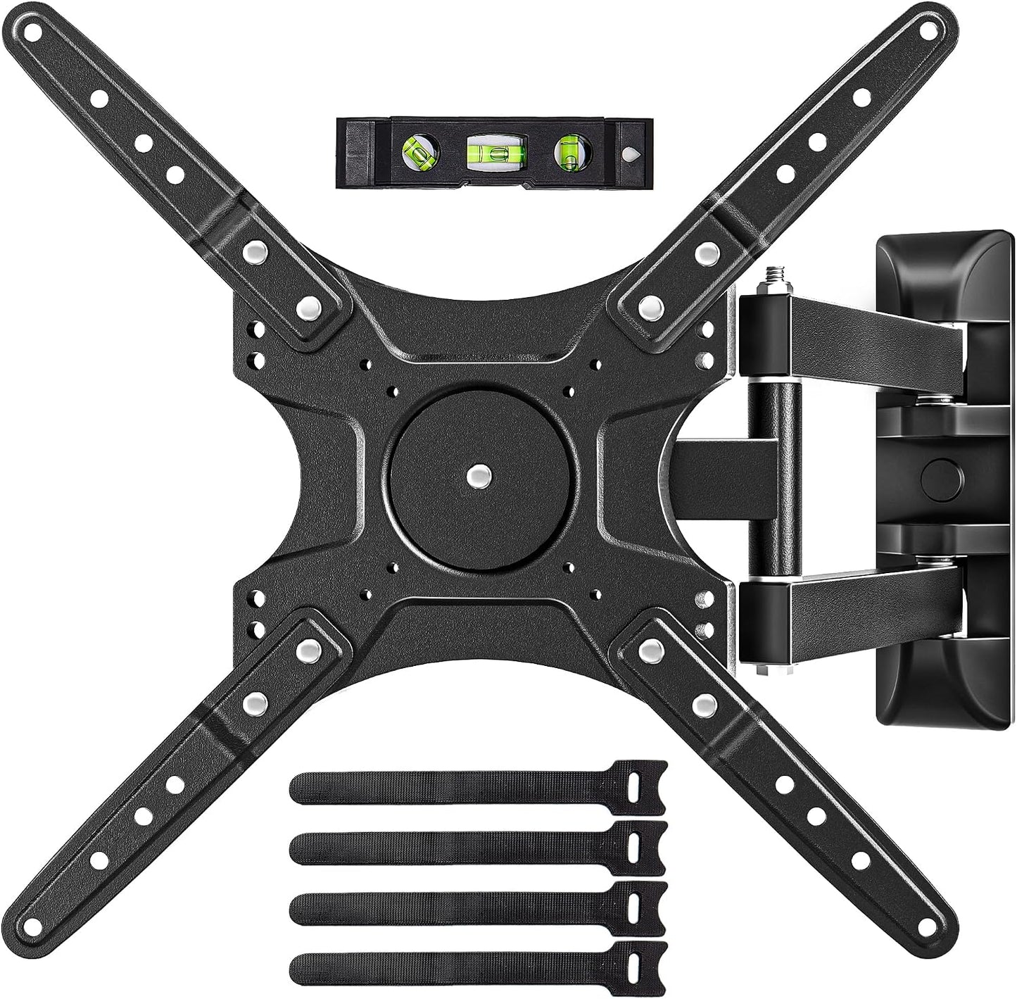 EZISE 26-55 Inch 400x400mm 86lbs Full-Motion TV Wall Mount for Most TVs, Articulating TV Mount with Swivel & Tilt