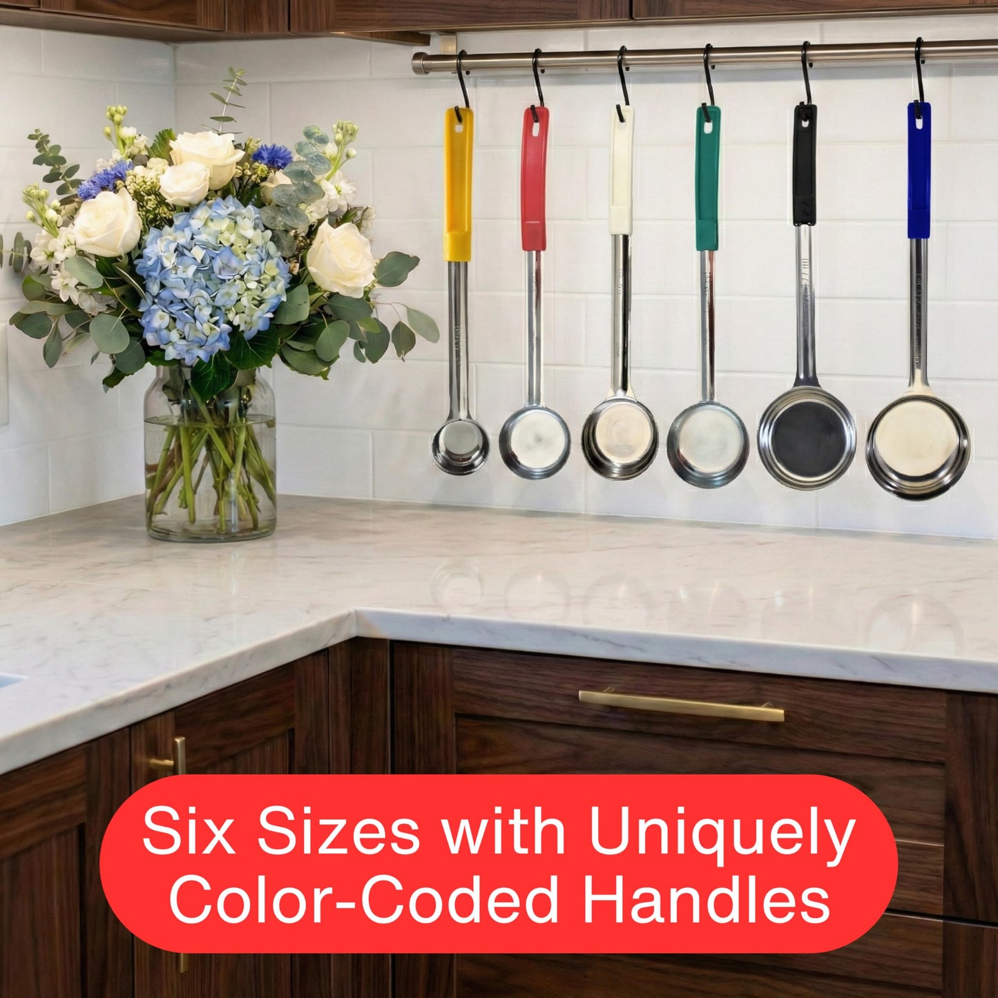 Habanerofire 2 Ounce Solid Stainless Steel Portion Control Ladle Spoon for Measuring and Serving; Commercial Grade Serving Scoops [Pack of 2]