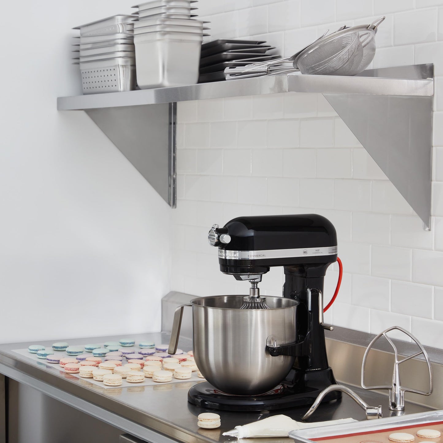 KitchenAid NSF Certified Commercial Series 8-Qt Bowl Lift Stand Mixer - KSM8990