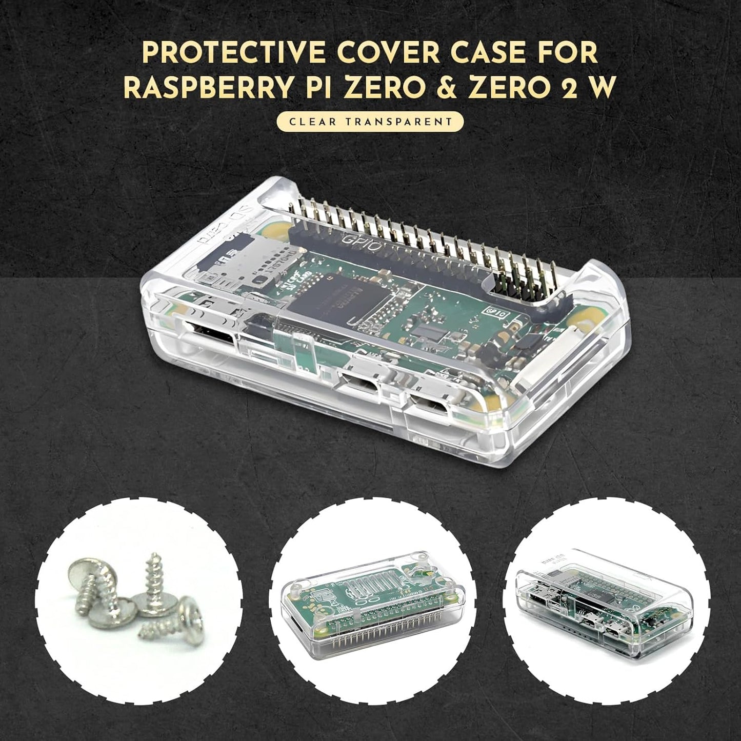 sb components 2 1 SB Premium Clear Case for Raspberry Pi Zero and Raspberry Pi Zero W Open Closed in Access to All