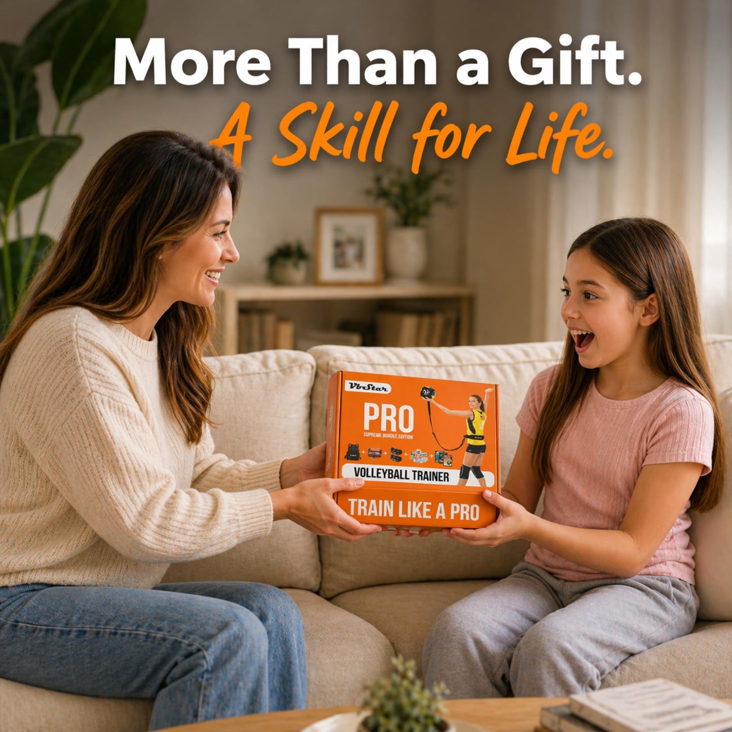 VbStar Volleyball Training Equipment Aid - Practice Your Serving, Setting & Spiking with Ease, Great Solo Serve & Spike Trainer for Beginners & Pro, Perfect Volleyball Gift