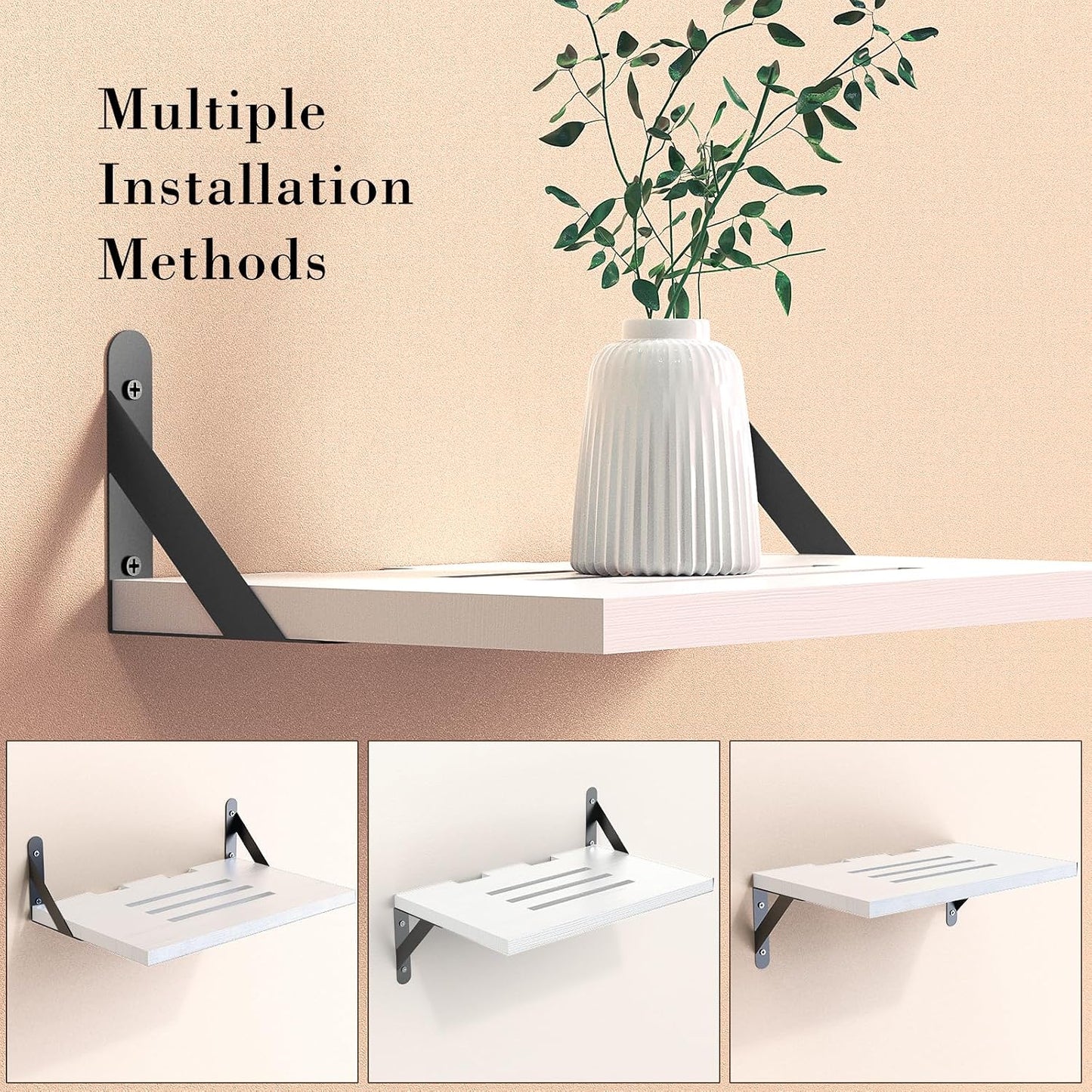 15.7" 9.8"(Lx DAWASAPAT Projector Shelf/Modem Shelf/Router Shelf/Cable Box Wall Mount/Router Wall Mount, x W) White