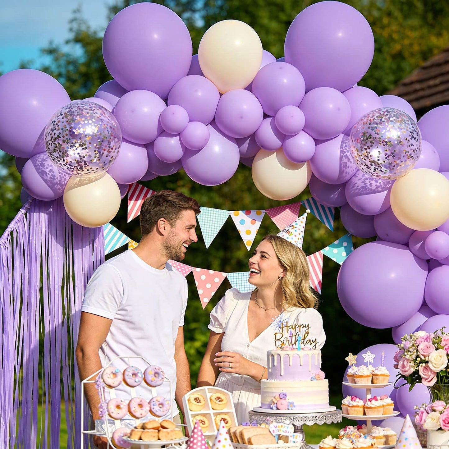Pastel Purple Balloons by 110pcs - 12 Inch Latex Balloons for Birthday Parties & Baby Showers