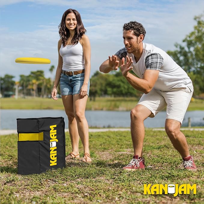 Kan Jam Travel - Foldable Outdoor Disc Toss Game for The Back Yard, Beach, Park, Tailgates, and More