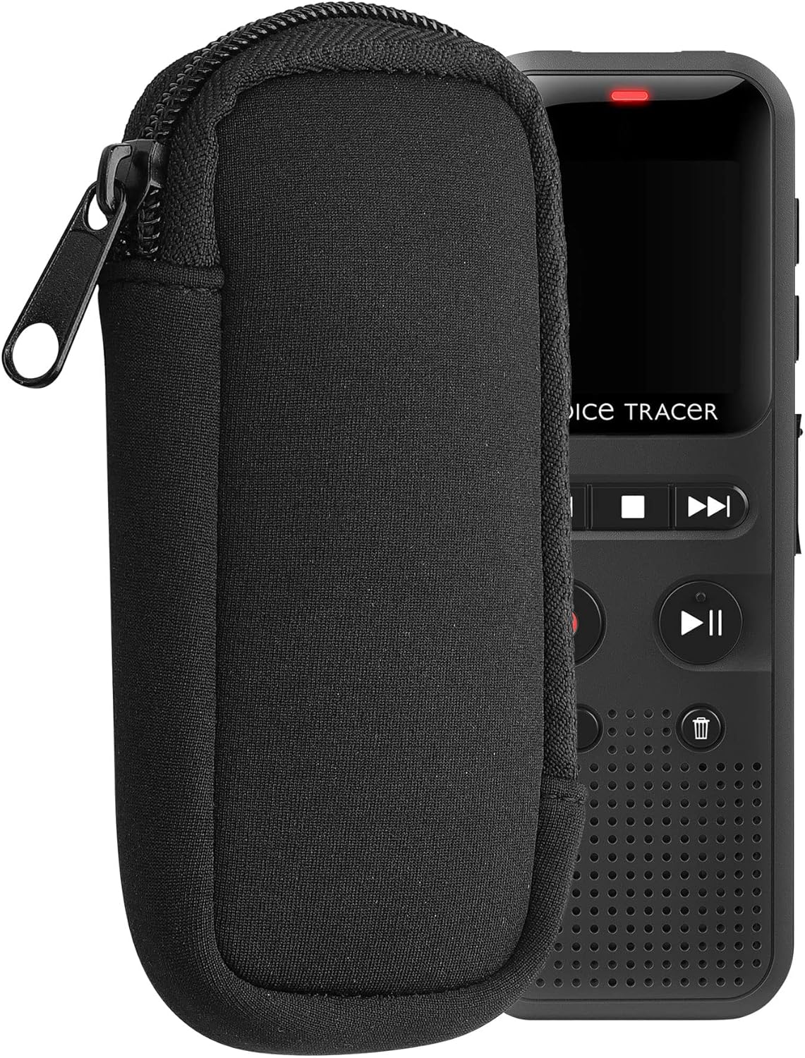 kwmobile 4.5 1.8 inches (11.5 4.5 cm) Neoprene Voice Recorder Case Compatible with Universal Voice Recorder - Inside