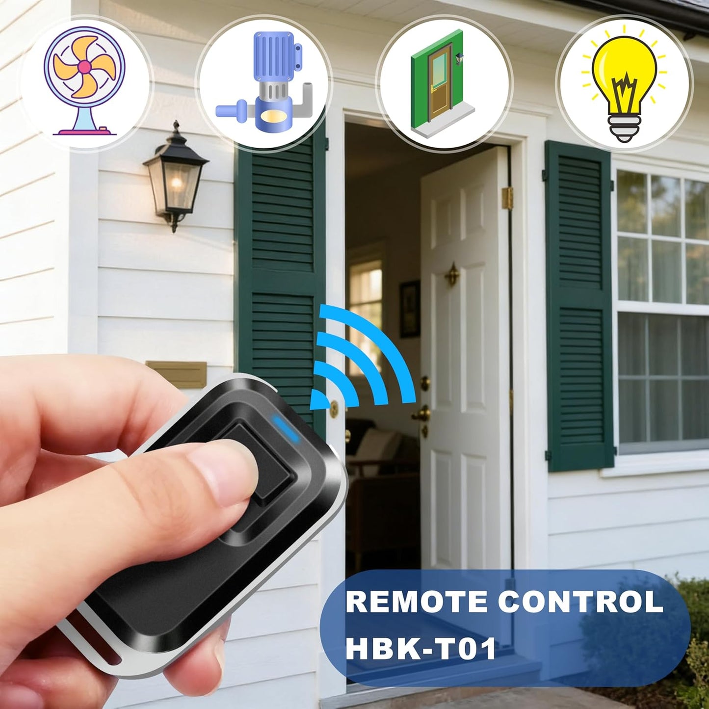 UHPPOTE 433.92MHz (3 Pack) RF Wireless Gate Door Opener Remote Control Transmitter Replacement
