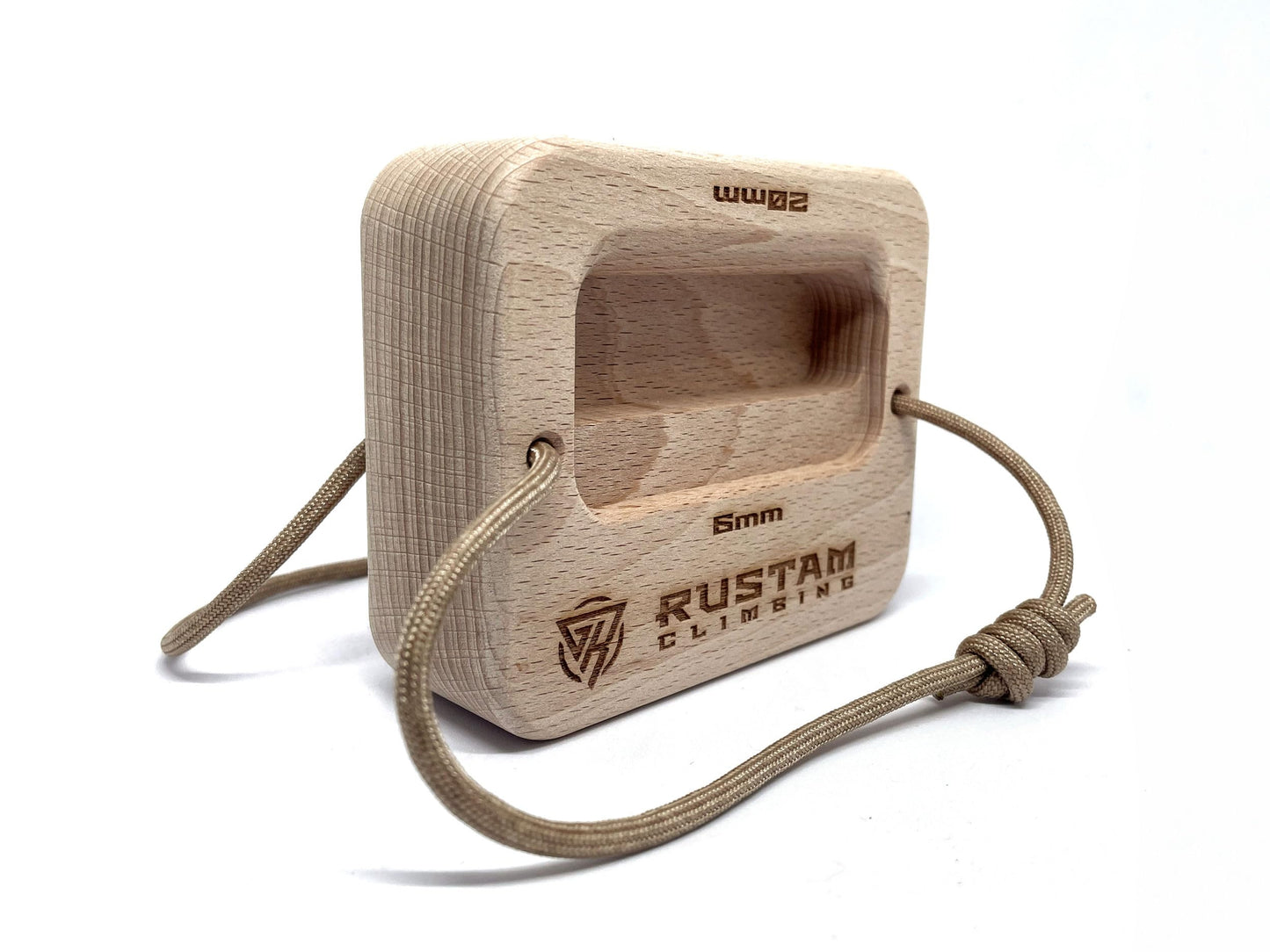 RUSTAM CLIMBING QuadRock Portable Hangboard for Rock Climbing - Compact Finger Board Trainer for Grip Strength & Fitness | Non-Slip, Portable & Lightweight Hang Board, Wood
