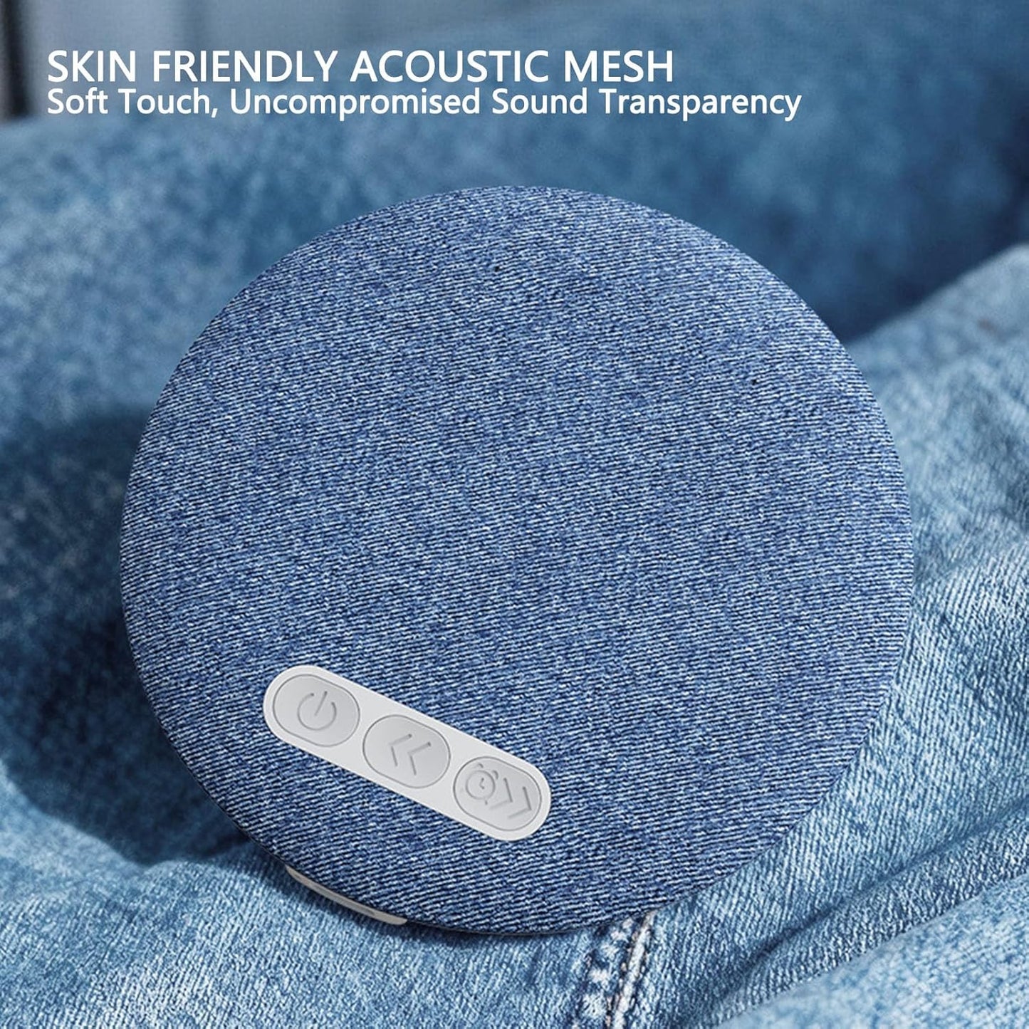 LICAEVEY 250mAh Bluetooth Pillow Speaker - Ultra Thin Portable White Noise Machine with Auto Off Timer, Under Pillow