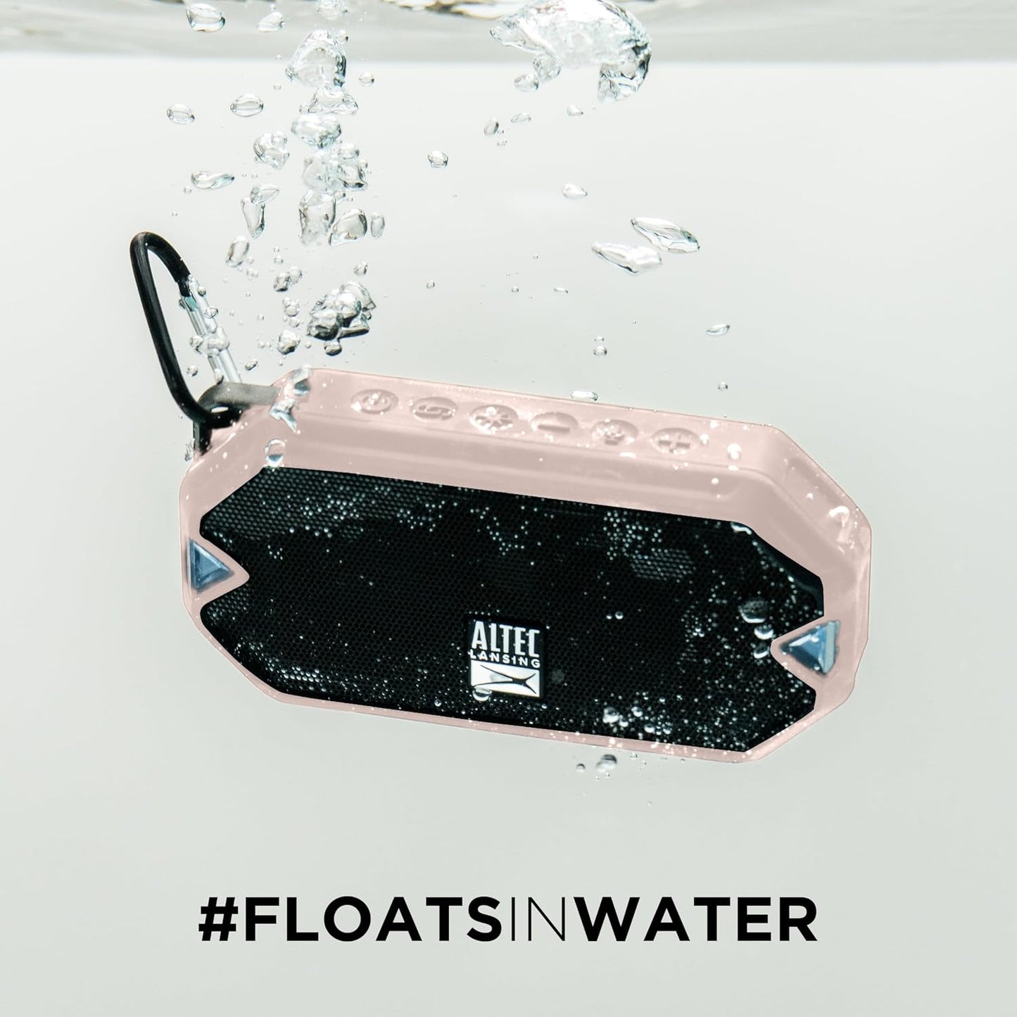 Altec Lansing IP67 6 - HydraMini Wireless Bluetooth Speaker, Waterproof USB C Rechargeable Battery with Hours Playtime