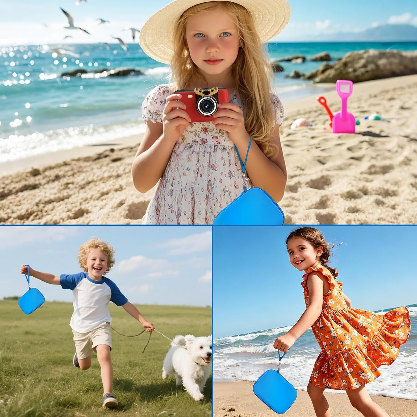 Makolle Kids Camera Case Compatible with Goopow/ESOXOFFORE Seckton/Dylanto/CIMELR Children Digital Video Camera Toys