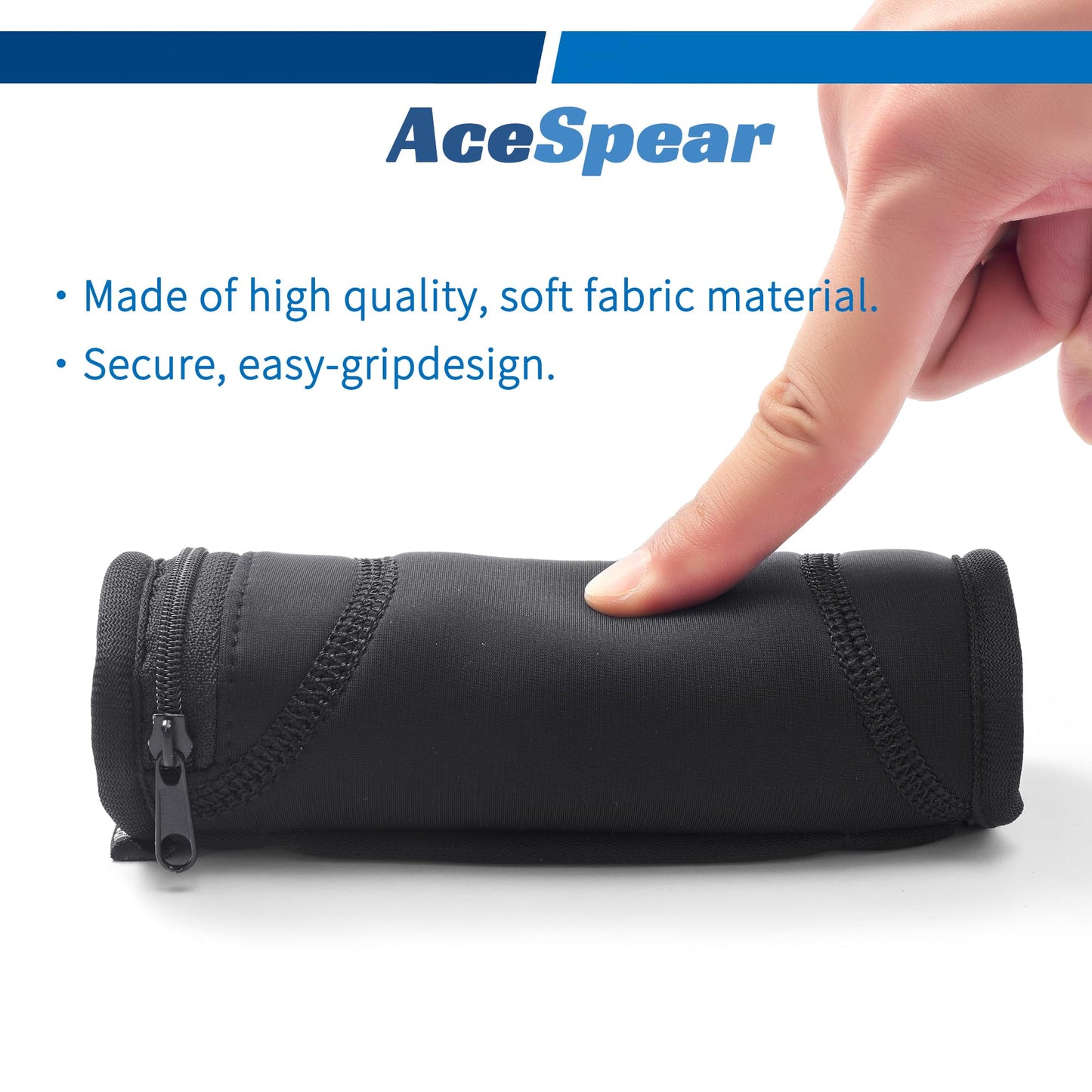 AceSpear Hand Weights for Women Men 1lb 2lbs 3lbs 4lbs Soft Dumbbells of 2, Detachable Walking Weight for Aerobics, Jogging, Running (2 lbs x 2, Black)