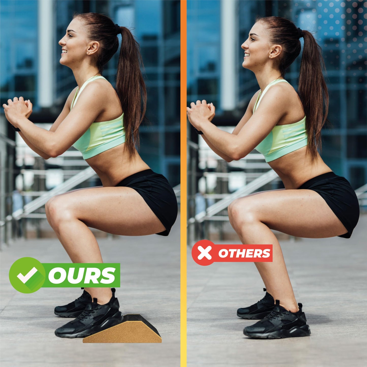 Slant Board for Calf Stretching & Squat Wedge + Ankle Resistance Bands – Glute & Leg Workout Equipment for Women – Booty Trainer Kit with Blocks, Bands & Towels – At Home Gym Set