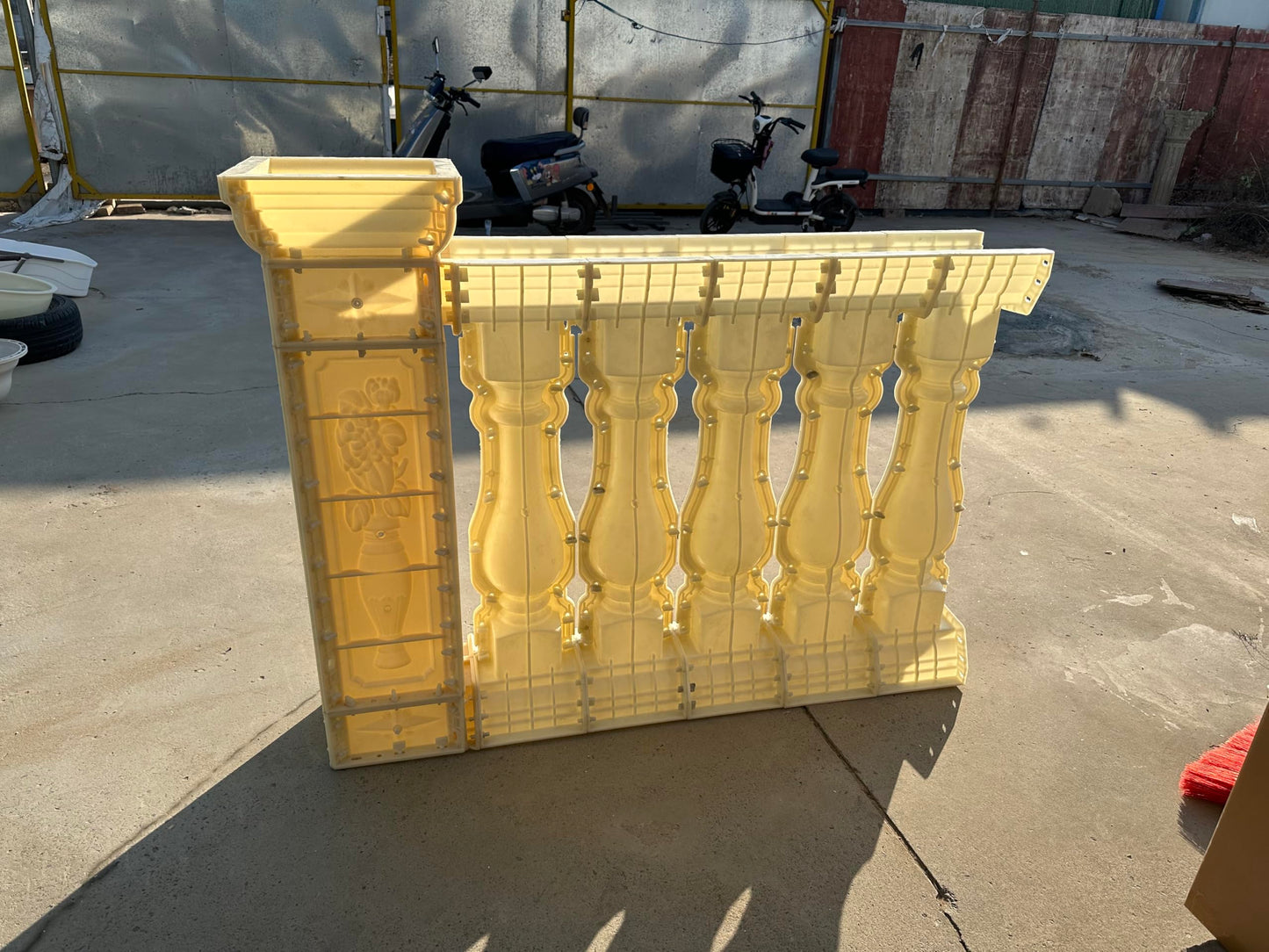 Roman Column Railing Mold, 89cm, Balcony Guardrail Vase Handrail, Cement Pillar Fence, European Style