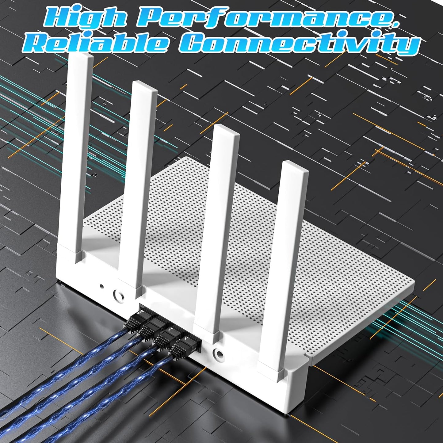 30FT Cat6 6 Cat6 24AWG 25 Ethernet Cable, Cat Patch Cable, Internet Cable, UTP Network Cable, Indoor and Outdoor, PoE