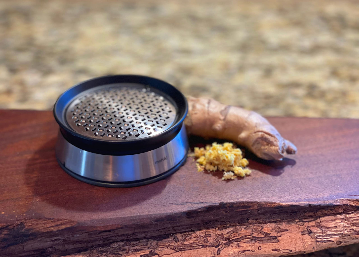 MOHA Rotating Ginger Grater/Zester, Stainless Steel