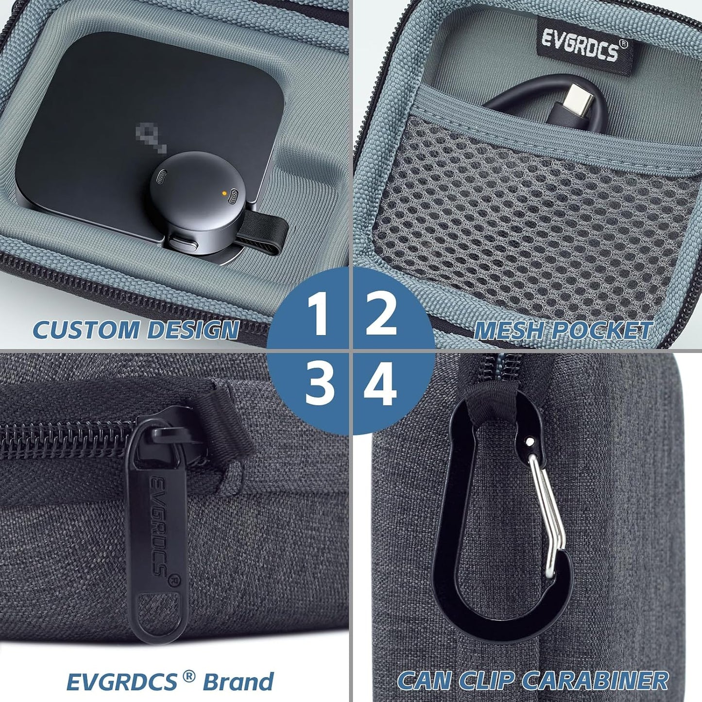 EVGRDCS Case for Anker soundcore Work AI Voice Recorder (Case Only)