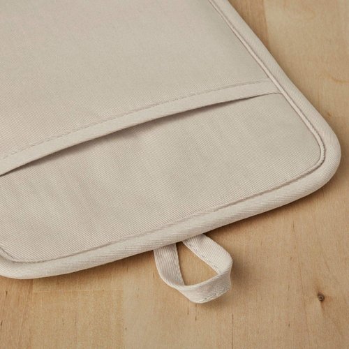 KitchenAid Ribbed Soft Silicone Pot Holder Set - 2-Pack in Milkshake Tan | 7"x9" Size