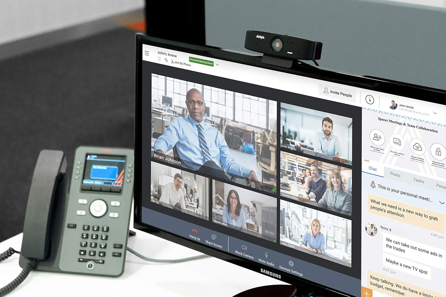 Avaya HC010 1080p Huddle Camera with Resolution and Zoom Features