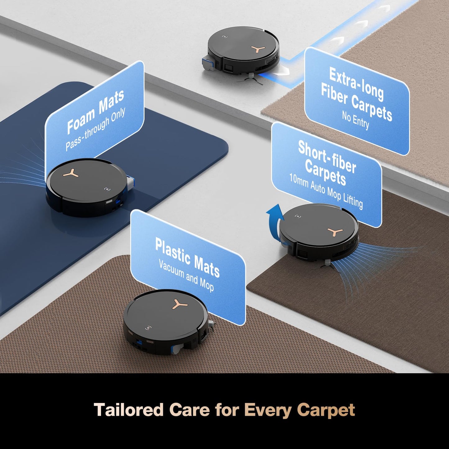 ECOVACS DEEBOT X8 PRO OMNI Robot Vacuum and Mop, 18000Pa, OZMO ROLLER Instant Self-Washing Mopping, 167℉ Hot Water Mop Washing, Auto Cleaning Solution Adding, Hot Air-Drying, Self-Emptying, Black