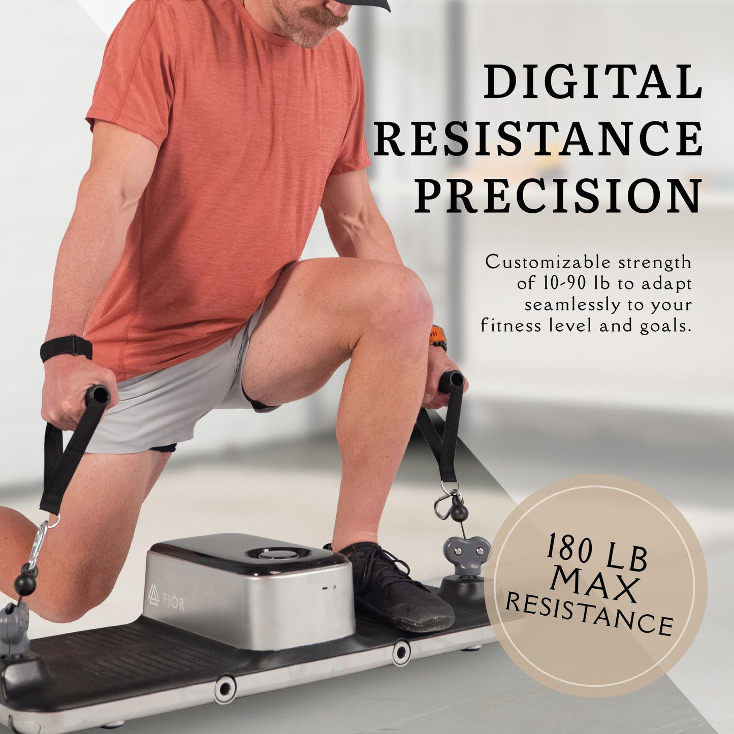 FJÖR XT Trainer - Compact Home Gym, All-in-One Fitness Station, Workout Resistance System, Strength Training Equipment, & Cable Weight Machine