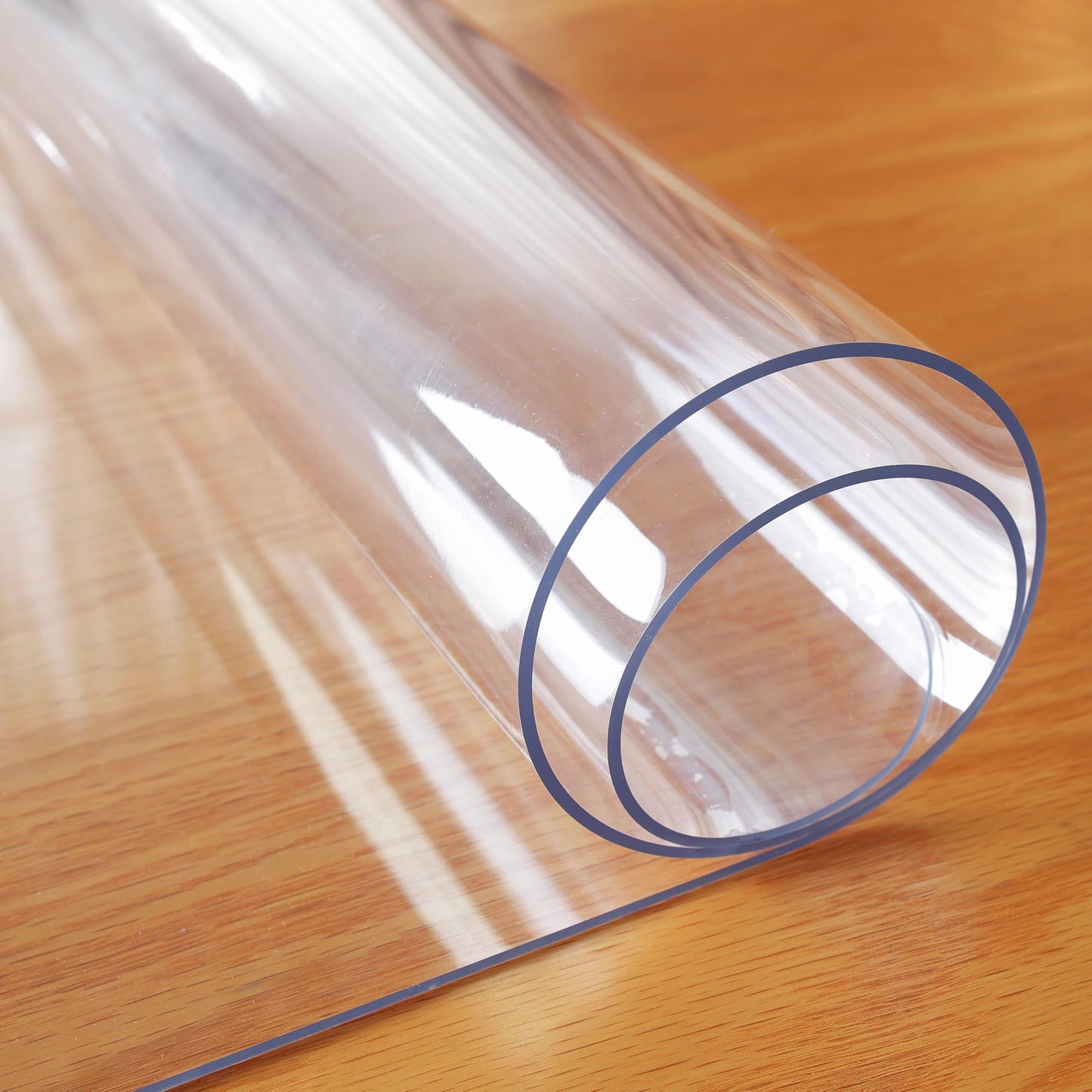 OstepDecor Clear Table Cover Protector 44 x 78 Inch, 1.5mm Thick Plastic Table Cover, Dining Table Protector Pad, Waterproof & Easy Cleaning PVC Desk Mat for Dresser, Coffee & Kitchen Wooden Tabletop