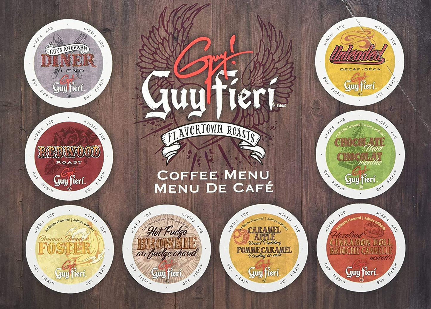 Guy Fieri Flavortown Roasts Coffee Pods, American Diner Blend, Medium Roast Coffee, Single Serve Coffee for Keurig K Cup Machines, 24 Count…