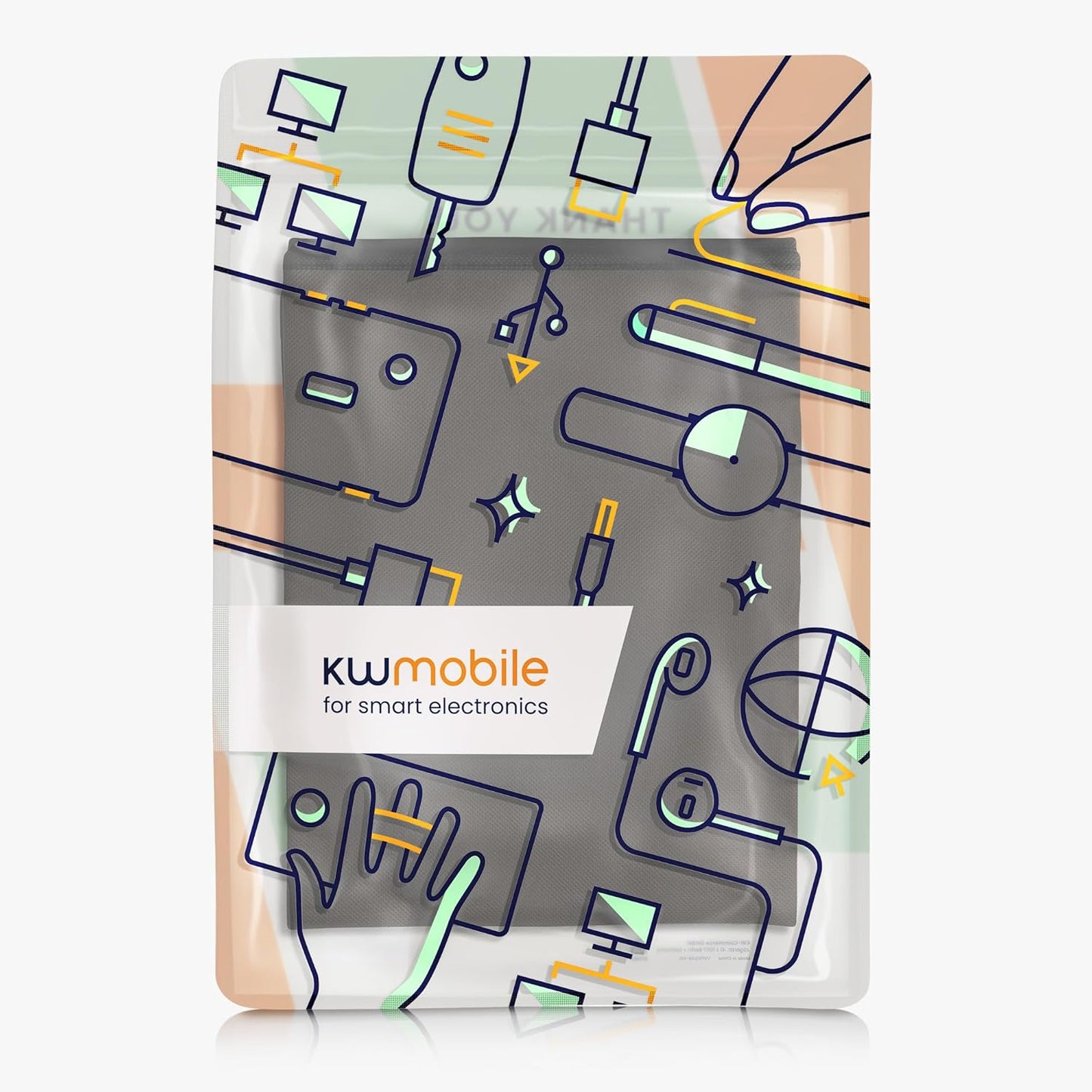 34-35" kwmobile Monitor Cover Compatible with Monitor - Dust Cover Computer Screen Protector - Dark Grey