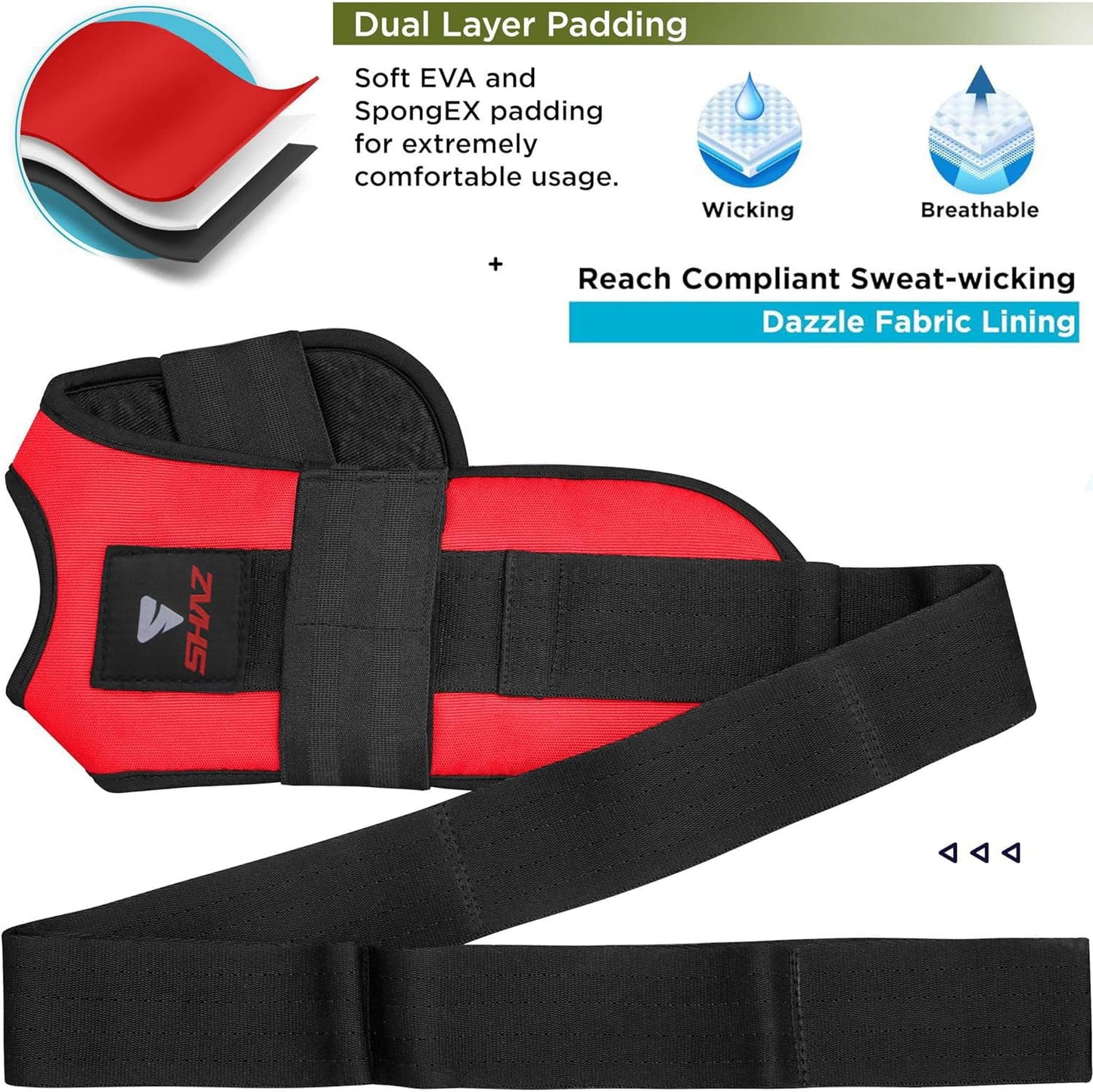 SHAZ Foot & Calf Stretcher, Fascia Hamstring Stretcher for Plantar Fasciitis, Achilles Tendonitis, Heel Spurs & Shin Splints - Yoga Leg Stretching Strap for Back Pain - Flex Strap for Physical Therapy